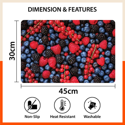 Polypropylene Table Mats & Coasters for Dining Table at Home (Pome - Set of 6)